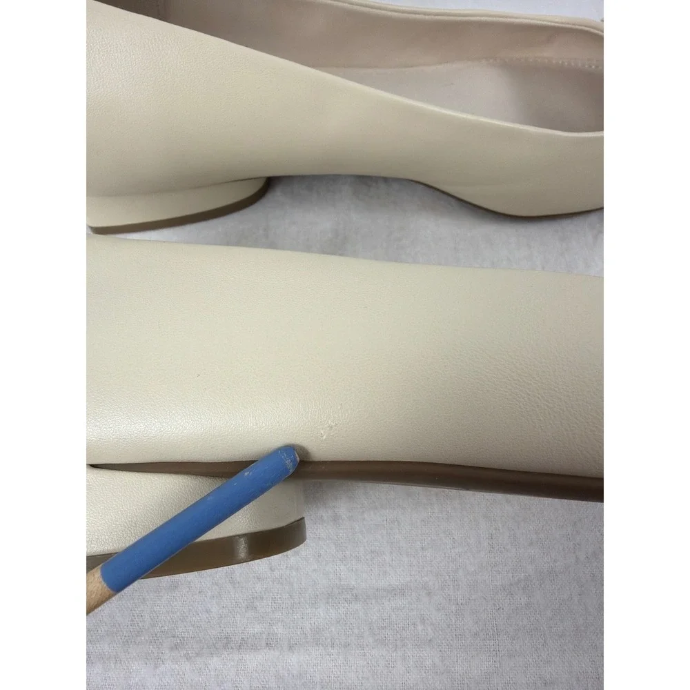 Anne Klein Arcora Cream Leather Horsebit iFlex Flats Loafer Classic Comfort